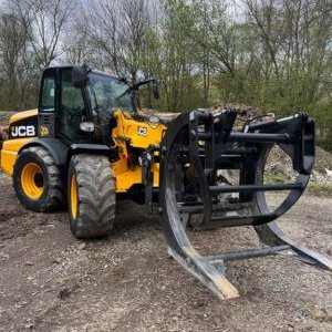 foto 5.2m/3.2t manipulátor JCB TM310 vidle+ (2023!)KLEŠTĚ na kulatinu