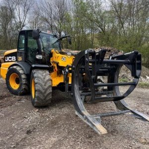 foto 5.2m/3.2t manipulátor JCB TM310 vidle+ (2023!)KLEŠTĚ na kulatinu